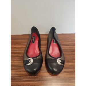 Brighton Ballet Leather Slides Womens‎ Size 7 Slip On Comfort Shoes